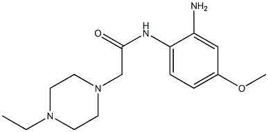 N-(2-amino-4-methoxyphenyl)-2-(4-ethylpiperazin-1-yl)acetamide Structure