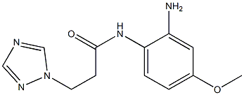 N-(2-amino-4-methoxyphenyl)-3-(1H-1,2,4-triazol-1-yl)propanamide Struktur