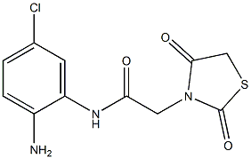 N-(2-amino-5-chlorophenyl)-2-(2,4-dioxo-1,3-thiazolidin-3-yl)acetamide Structure