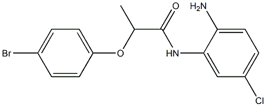 N-(2-amino-5-chlorophenyl)-2-(4-bromophenoxy)propanamide Structure