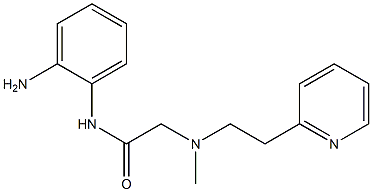N-(2-aminophenyl)-2-{methyl[2-(pyridin-2-yl)ethyl]amino}acetamide Structure