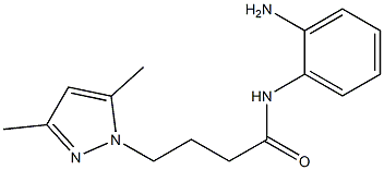 N-(2-aminophenyl)-4-(3,5-dimethyl-1H-pyrazol-1-yl)butanamide Structure