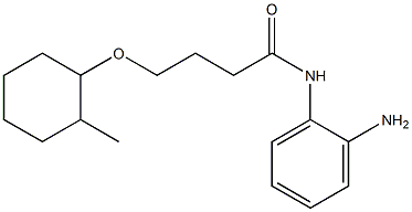 N-(2-aminophenyl)-4-[(2-methylcyclohexyl)oxy]butanamide Structure