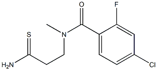 N-(2-carbamothioylethyl)-4-chloro-2-fluoro-N-methylbenzamide Structure