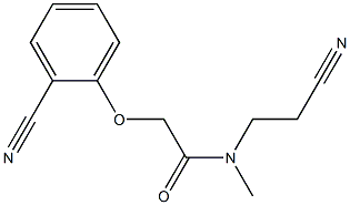 N-(2-cyanoethyl)-2-(2-cyanophenoxy)-N-methylacetamide Structure