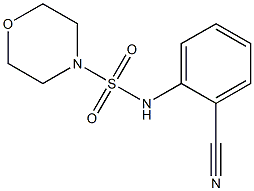 N-(2-cyanophenyl)morpholine-4-sulfonamide Structure