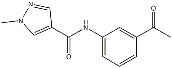 N-(3-acetylphenyl)-1-methyl-1H-pyrazole-4-carboxamide