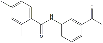 N-(3-acetylphenyl)-2,4-dimethylbenzamide Struktur