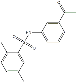 N-(3-acetylphenyl)-2,5-dimethylbenzene-1-sulfonamide