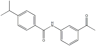 N-(3-acetylphenyl)-4-(propan-2-yl)benzamide Struktur