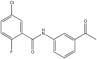 N-(3-acetylphenyl)-5-chloro-2-fluorobenzamide Struktur