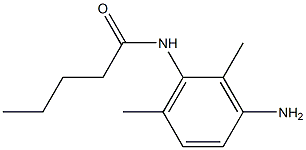 N-(3-amino-2,6-dimethylphenyl)pentanamide Struktur