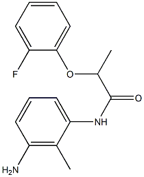 N-(3-amino-2-methylphenyl)-2-(2-fluorophenoxy)propanamide Struktur