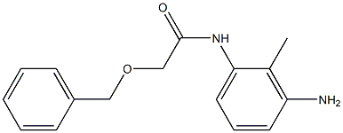 N-(3-amino-2-methylphenyl)-2-(benzyloxy)acetamide Struktur