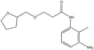 N-(3-amino-2-methylphenyl)-3-(oxolan-2-ylmethoxy)propanamide Struktur