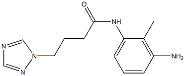 N-(3-amino-2-methylphenyl)-4-(1H-1,2,4-triazol-1-yl)butanamide Structure
