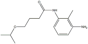 N-(3-amino-2-methylphenyl)-4-(propan-2-yloxy)butanamide Structure
