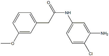N-(3-amino-4-chlorophenyl)-2-(3-methoxyphenyl)acetamide Struktur