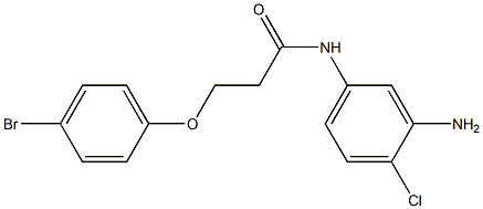 N-(3-amino-4-chlorophenyl)-3-(4-bromophenoxy)propanamide 结构式