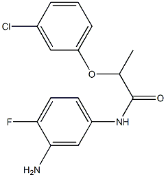 N-(3-amino-4-fluorophenyl)-2-(3-chlorophenoxy)propanamide|