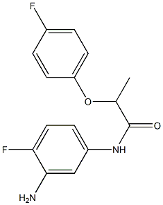 N-(3-amino-4-fluorophenyl)-2-(4-fluorophenoxy)propanamide Struktur