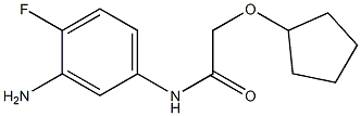 N-(3-amino-4-fluorophenyl)-2-(cyclopentyloxy)acetamide 结构式