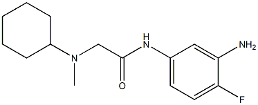 N-(3-amino-4-fluorophenyl)-2-[cyclohexyl(methyl)amino]acetamide