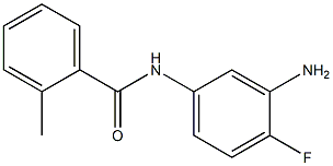 N-(3-amino-4-fluorophenyl)-2-methylbenzamide Struktur