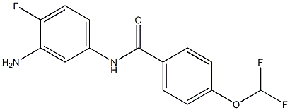 N-(3-amino-4-fluorophenyl)-4-(difluoromethoxy)benzamide Structure