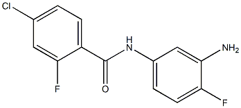N-(3-amino-4-fluorophenyl)-4-chloro-2-fluorobenzamide Struktur