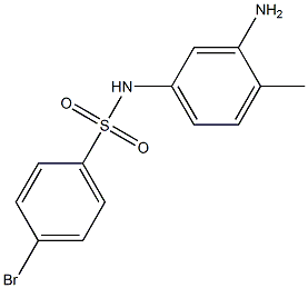 N-(3-amino-4-methylphenyl)-4-bromobenzenesulfonamide 结构式