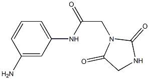 N-(3-aminophenyl)-2-(2,5-dioxoimidazolidin-1-yl)acetamide Struktur