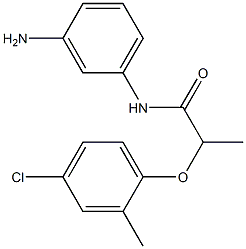N-(3-aminophenyl)-2-(4-chloro-2-methylphenoxy)propanamide Structure