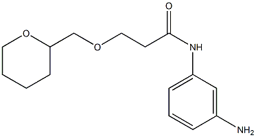 N-(3-aminophenyl)-3-(oxan-2-ylmethoxy)propanamide