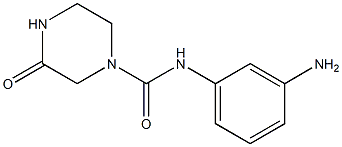 N-(3-aminophenyl)-3-oxopiperazine-1-carboxamide