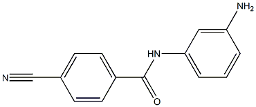 N-(3-aminophenyl)-4-cyanobenzamide Structure