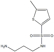 N-(3-aminopropyl)-5-methylthiophene-2-sulfonamide Structure
