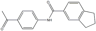 N-(4-acetylphenyl)-2,3-dihydro-1H-indene-5-carboxamide