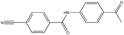 N-(4-acetylphenyl)-4-cyanobenzamide Structure