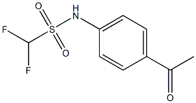 N-(4-acetylphenyl)difluoromethanesulfonamide Structure