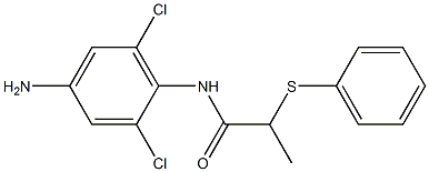 N-(4-amino-2,6-dichlorophenyl)-2-(phenylsulfanyl)propanamide Structure