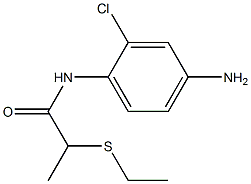 N-(4-amino-2-chlorophenyl)-2-(ethylsulfanyl)propanamide Structure