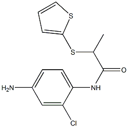 N-(4-amino-2-chlorophenyl)-2-(thiophen-2-ylsulfanyl)propanamide