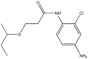 N-(4-amino-2-chlorophenyl)-3-(butan-2-ylsulfanyl)propanamide