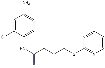 N-(4-amino-2-chlorophenyl)-4-(pyrimidin-2-ylsulfanyl)butanamide