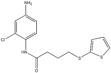 N-(4-amino-2-chlorophenyl)-4-(thiophen-2-ylsulfanyl)butanamide Structure