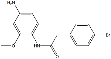 N-(4-amino-2-methoxyphenyl)-2-(4-bromophenyl)acetamide Struktur