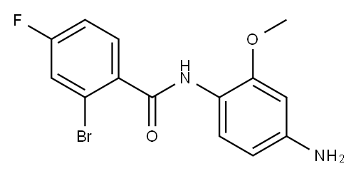 N-(4-amino-2-methoxyphenyl)-2-bromo-4-fluorobenzamide Structure