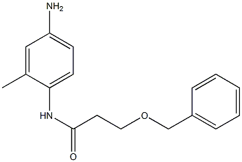 N-(4-amino-2-methylphenyl)-3-(benzyloxy)propanamide Structure