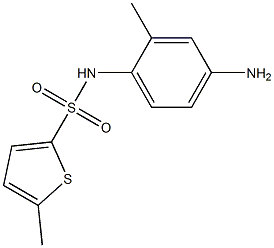 N-(4-amino-2-methylphenyl)-5-methylthiophene-2-sulfonamide 结构式